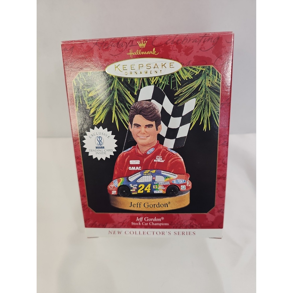 1997 Hallmark Jeff Gordon Stock Car Champions #1 QXI6165 Ornament w/Card